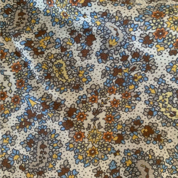 NWT Doen Luce Cotton Ruffle Off Shoulder Crop Blouse Top Cream Tisbury Paisley - Picture 13 of 13